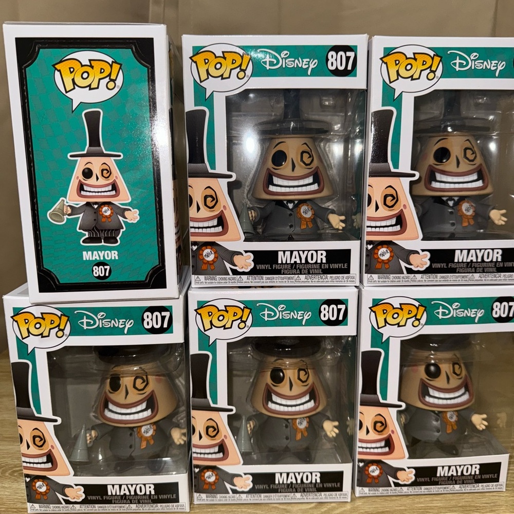Disney Pop! Mayor Vinyl Figure 6PK